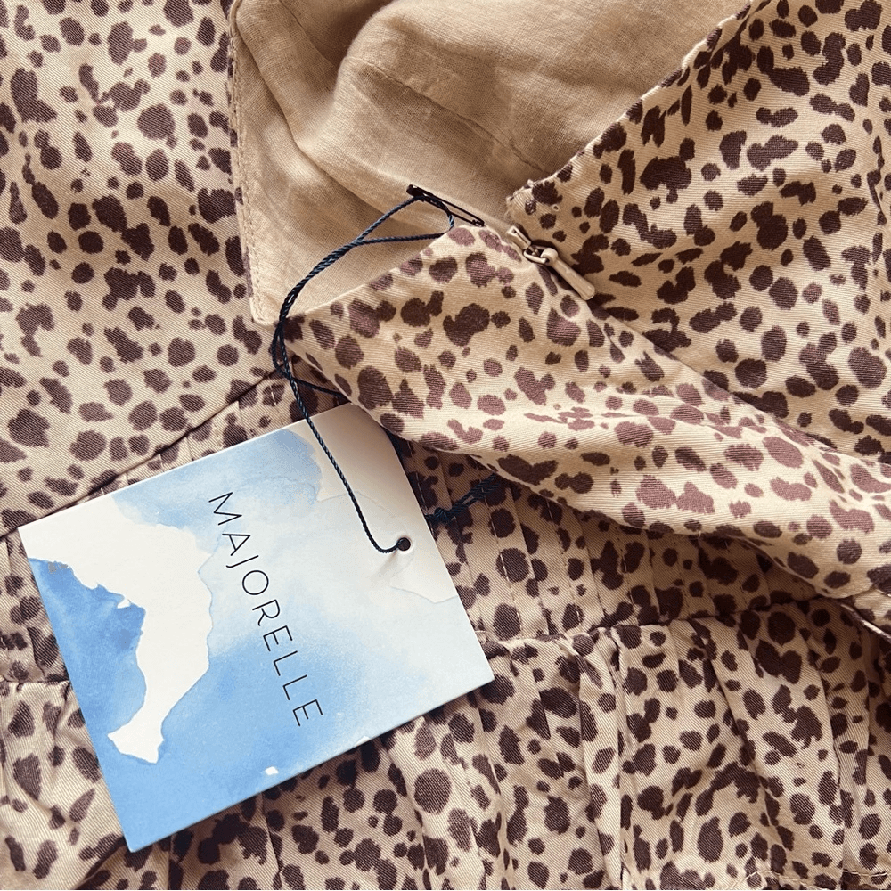 REVOLVE Majorelle Beth Mini Dress in Zaharo Leo Animal Print NEW Size Small