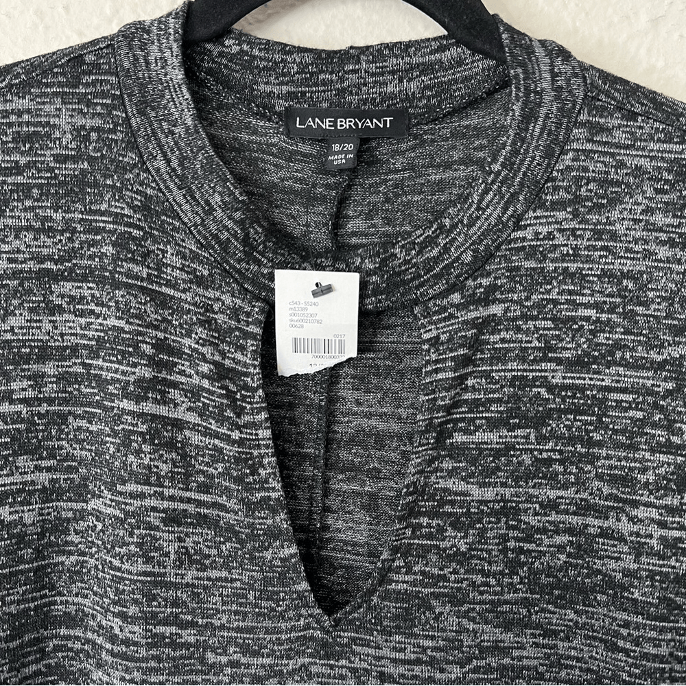 Lane Bryant Keyhole Neckline Long Sleeve Mini Dress NEW Size 18/20