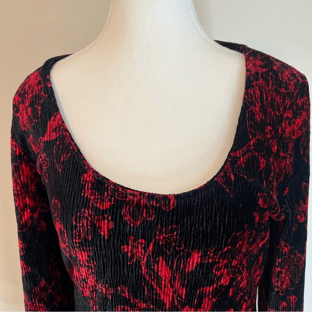 Anthropologie HD in Paris Dierdre Velvet Column Midi Dress Size Medium Stretchy