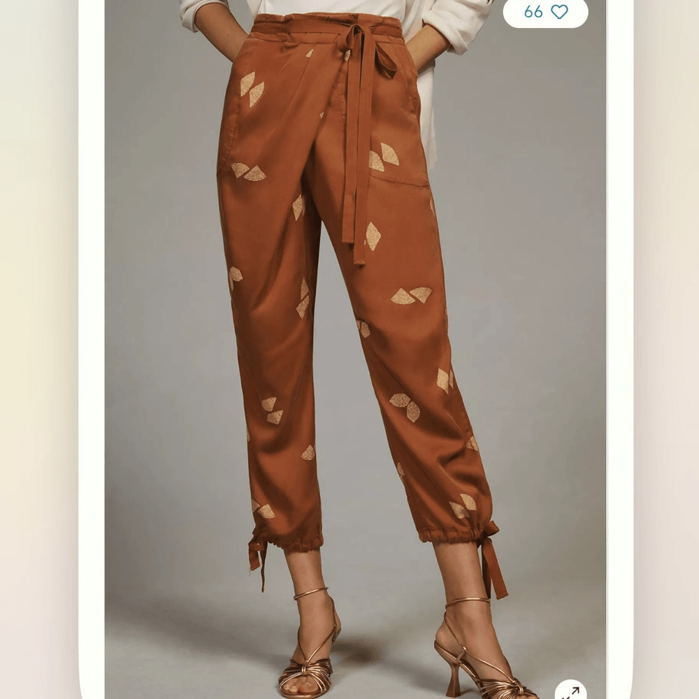 Anthropologie Pilcro Asymmetrical Printed Harem Pants NEW Size 26