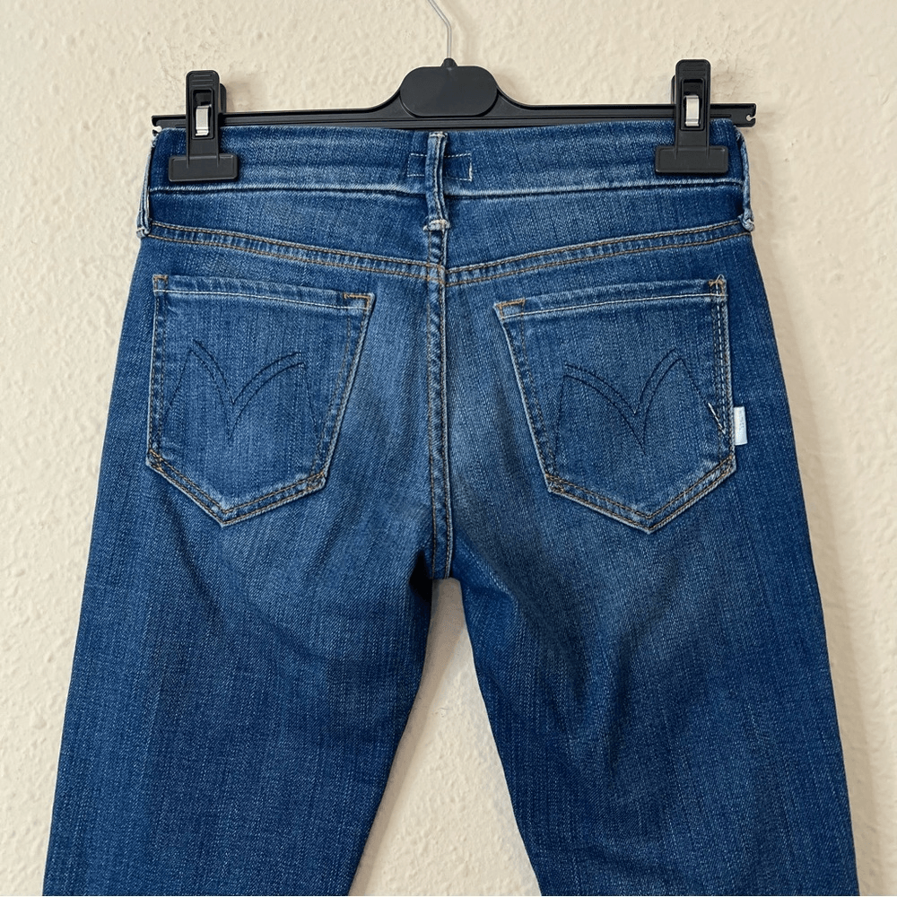 MOTHER The Looker Crop Jeans Size 25 Cry Of The Peacock