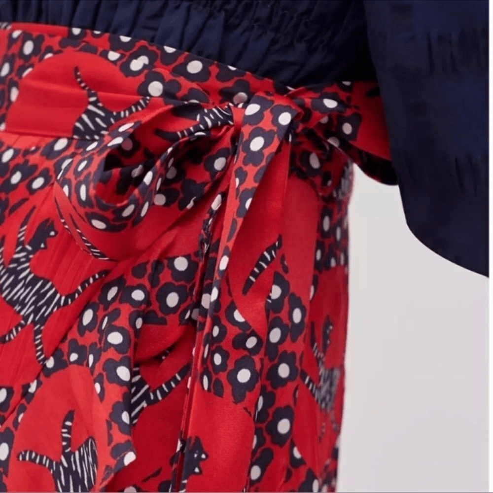 Anthropologie Liv Lee Ruffled Wrap Maxi Skirt NEW Size Small