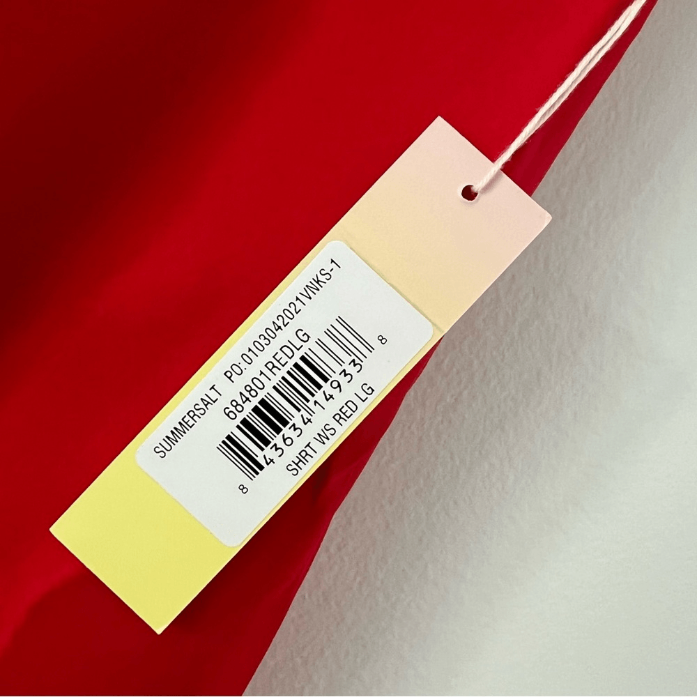 Summersalt The Short Beach to Brunch Coverup Wrap Skirt NEW Size Large Pink