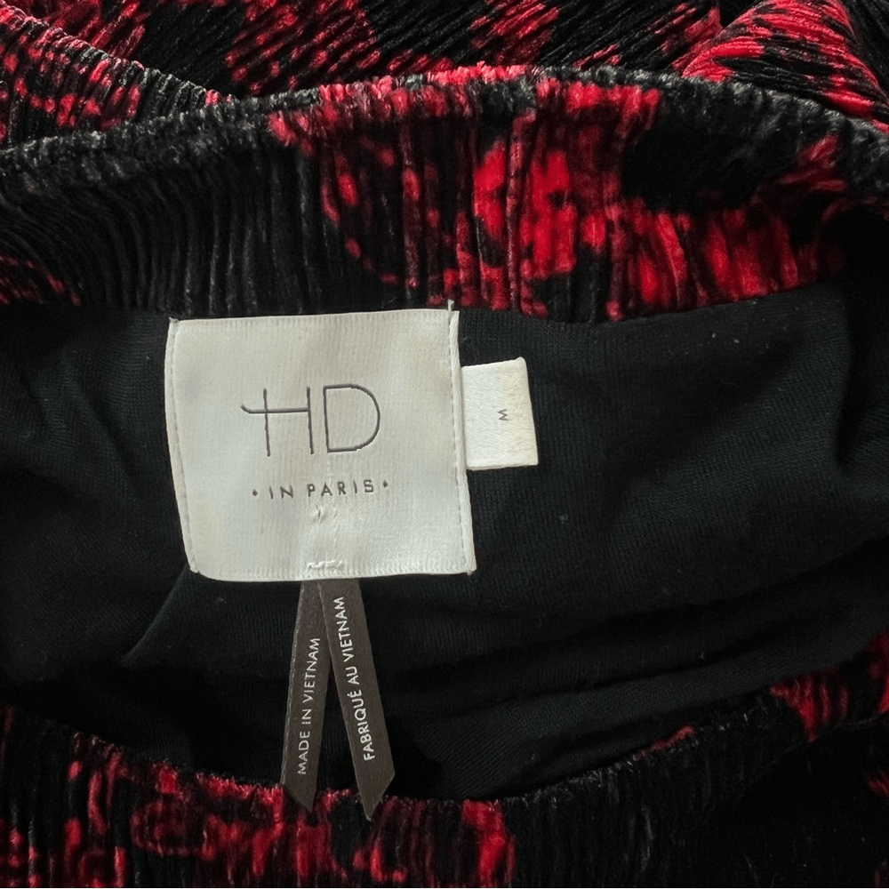 Anthropologie HD in Paris Dierdre Velvet Column Midi Dress Size Medium Stretchy