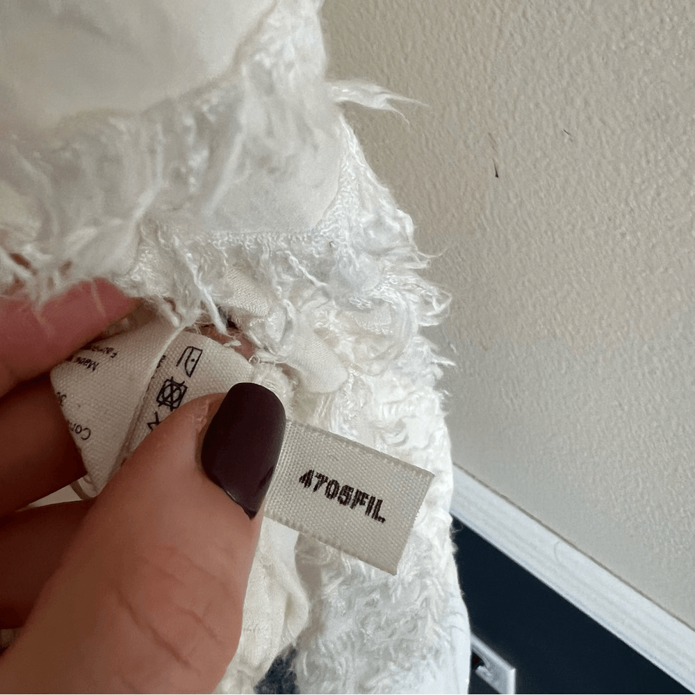 L’Agence Long Sleeve Textured Silk Button Down Shirt Blouse Size Small