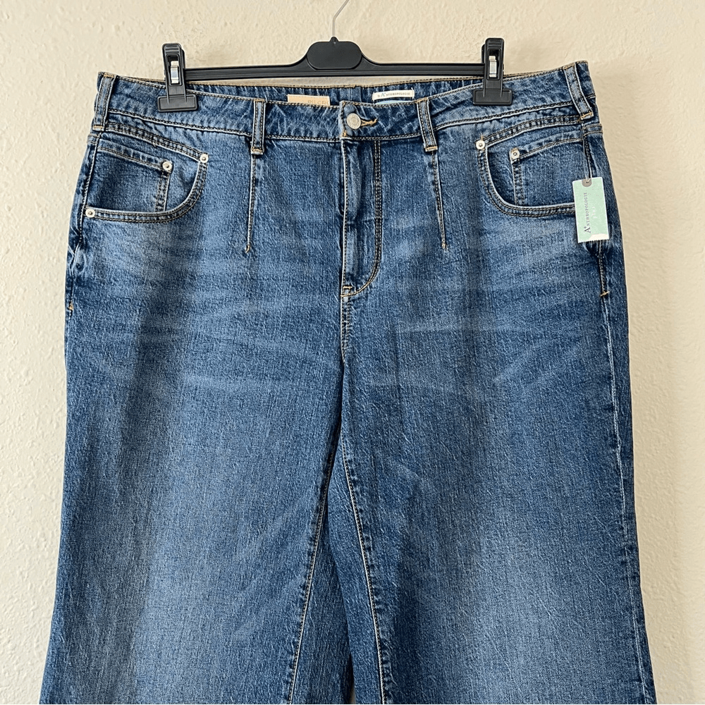 Anthropologie Pilcro Darted Wide-Leg Jeans NEW Plus Size 18W