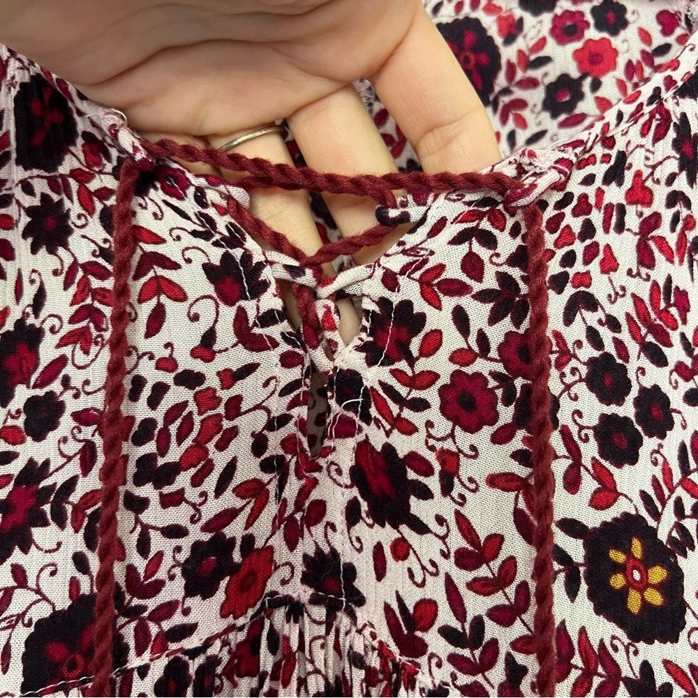 American Eagle Outfitters Boho Floral Pattern Mini Shift Dress