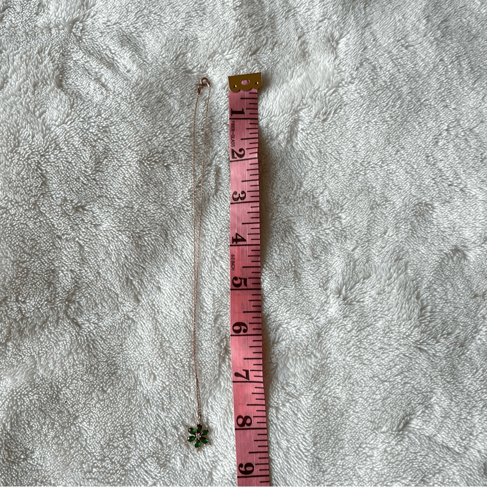 925 Silver Rose Plated Lotus Flower Necklace NEW