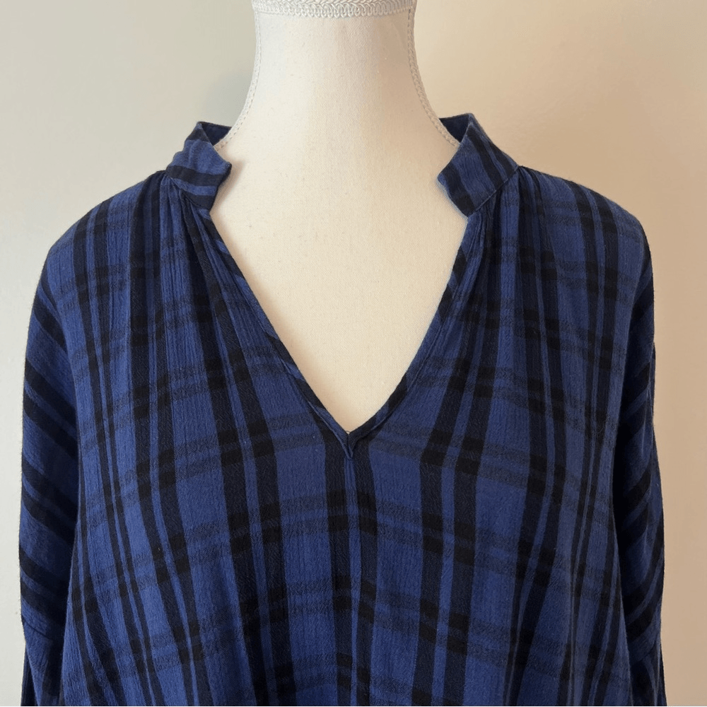 Madewell Highroad Popover Chelton Plaid Shirt Size XL