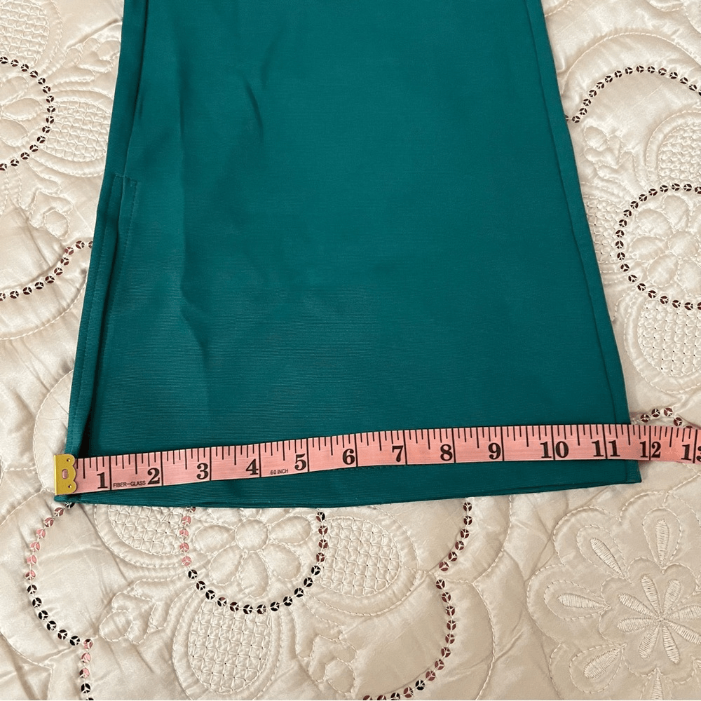 Anthropologie Flat White Flare Pants in Green NEW Size Medium