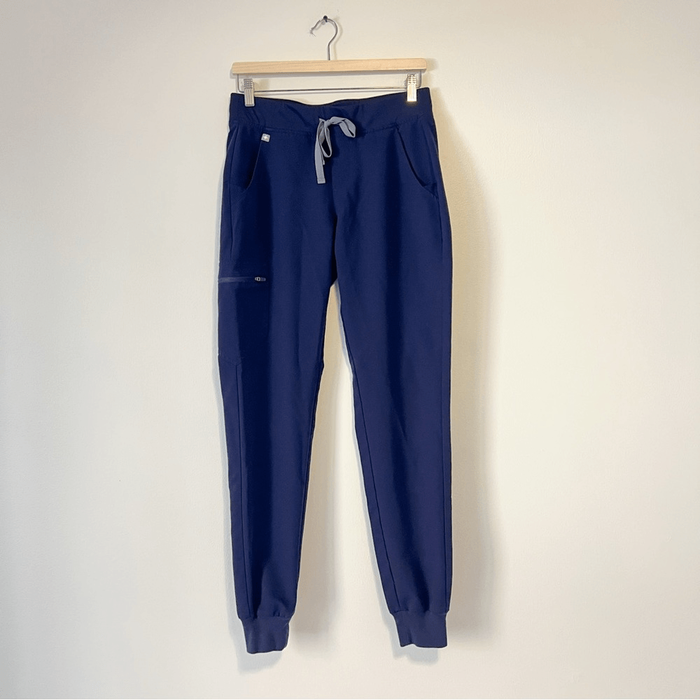 Figs Womens Zamora Jogger Scrub Pants In Navy Blue Size Small Tall