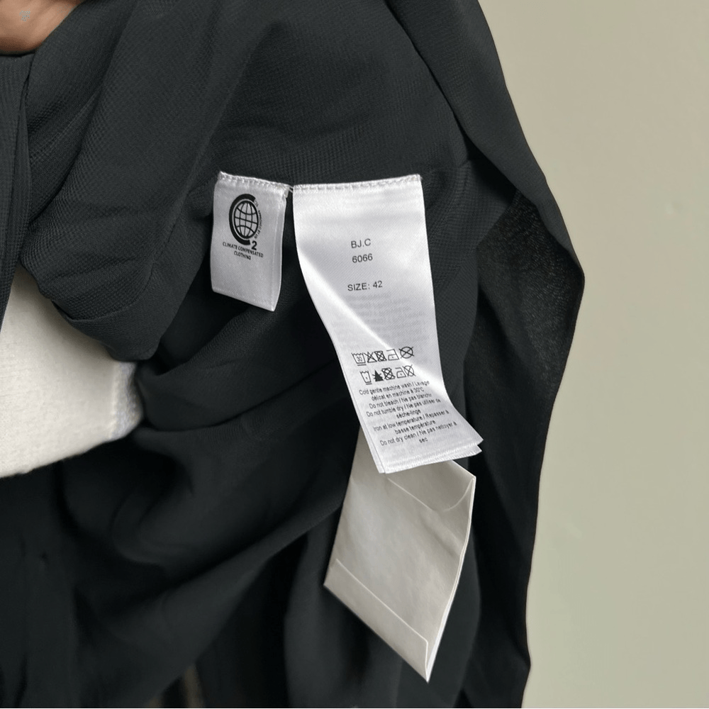 GANNI Smocked Bib Long Sleeve Chiffon Mini Dress NEW EU 42 (US 10/12)