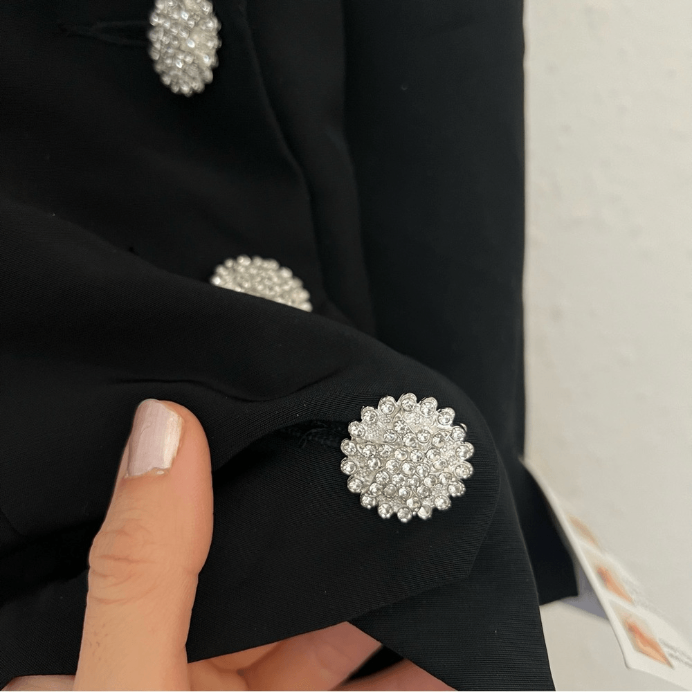 Mac Duggal Black Tuxedo Halter Jumpsuit NEW Size 6 Formal Elegant