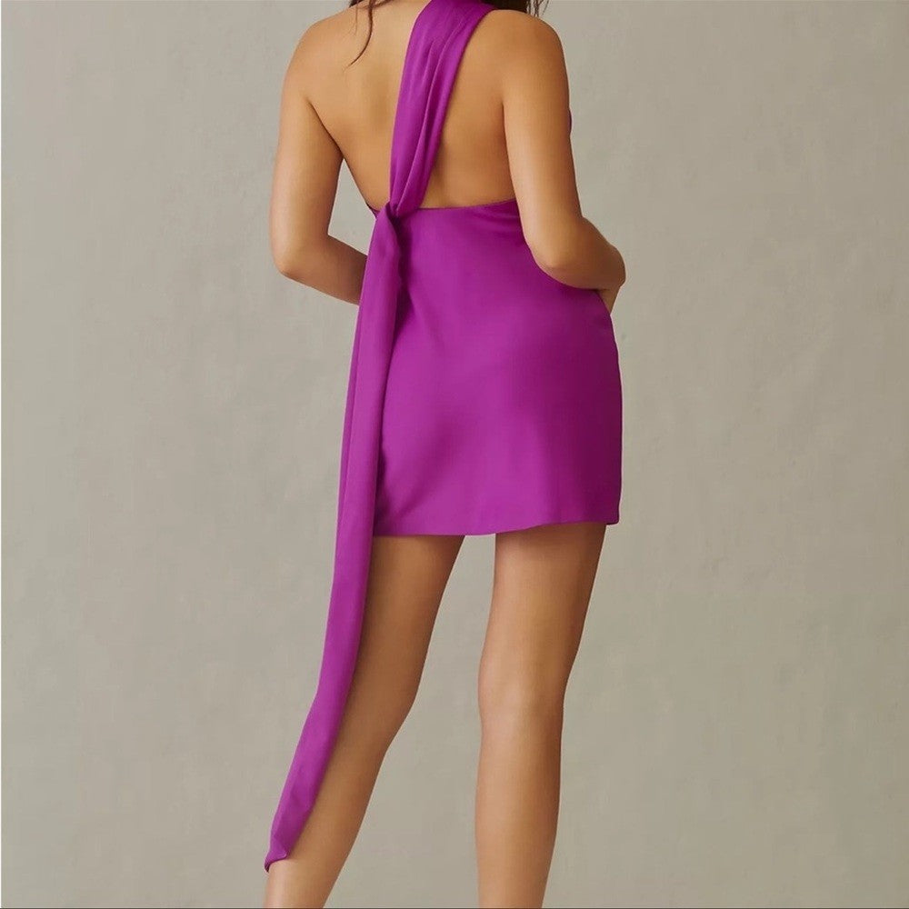 Anthropologie MISHA Halter Mini Dress NEW Size 8