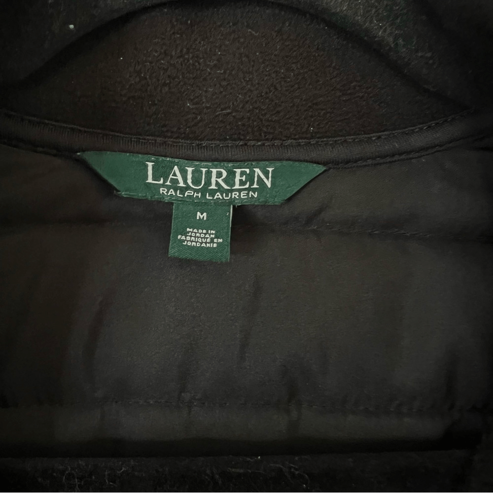 Lauren Ralph Lauren Zip Up Black Jacket Size Medium