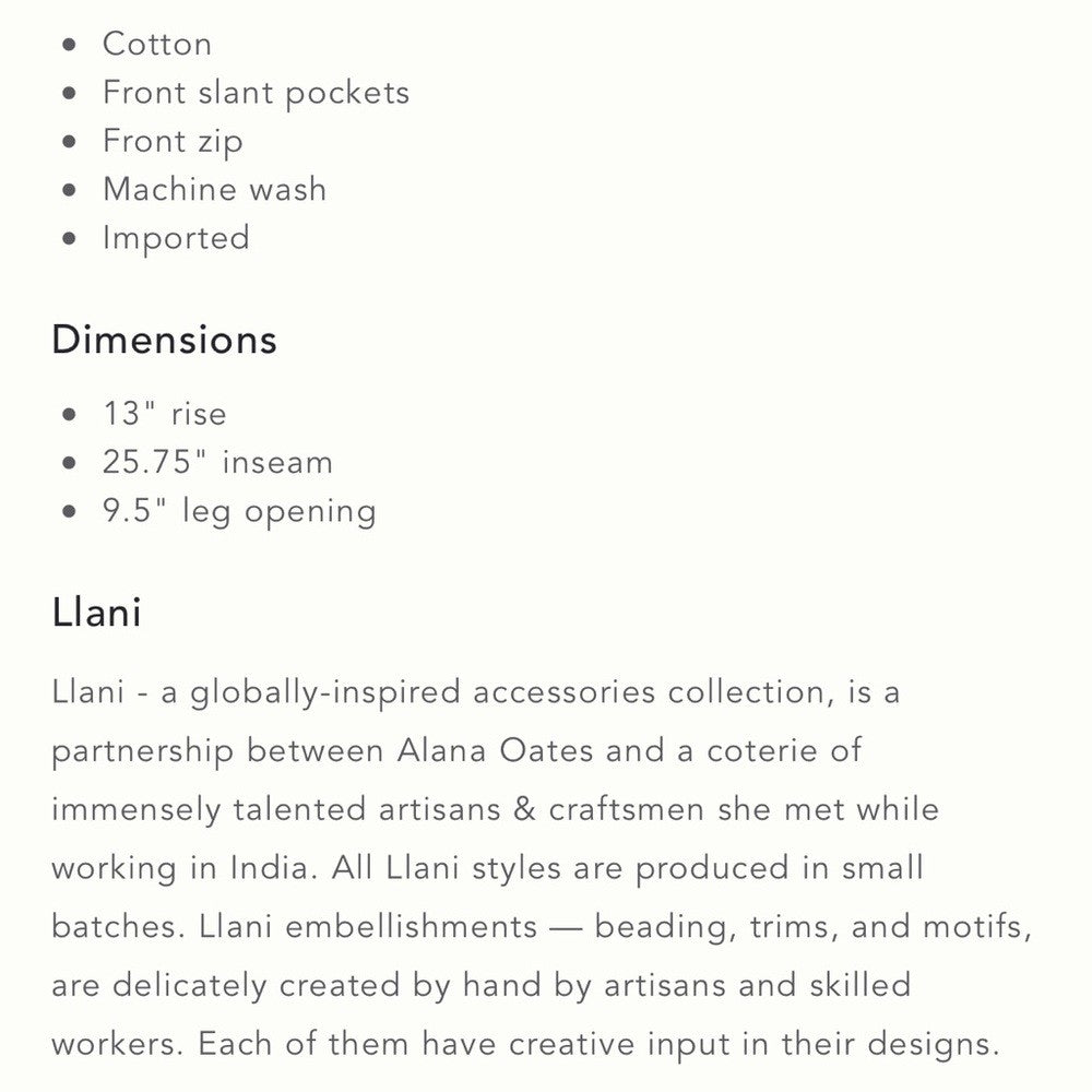 Llani x Anthropologie Belted Pants in Black NEW Size XL