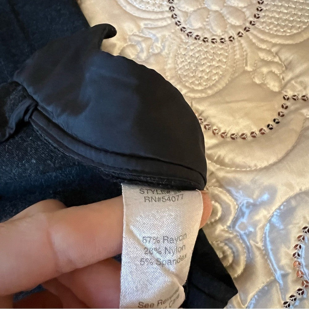 Cabi Heather Black Audrey Skinny Ankle Pants Leggings Size 2