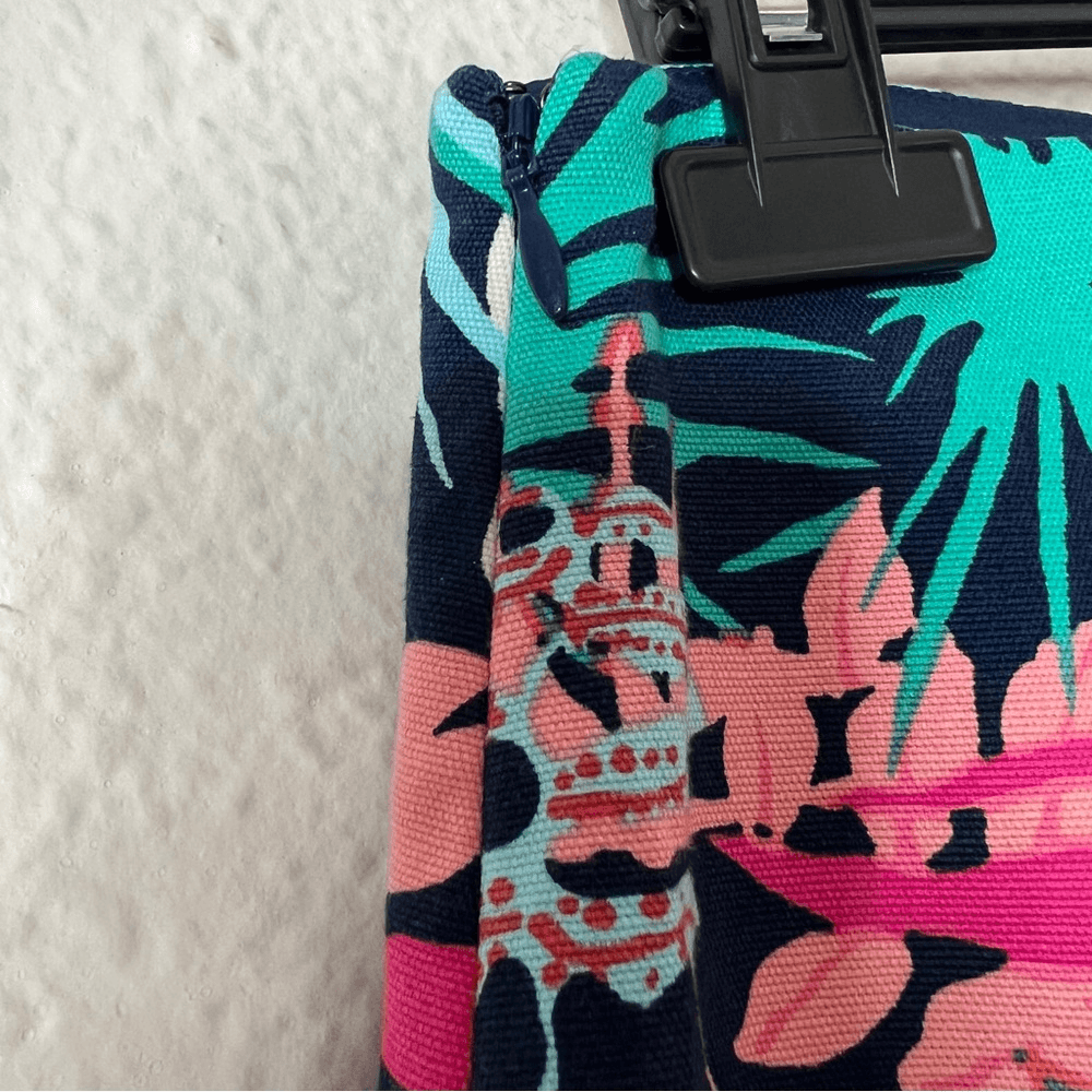 Talbots Jungle Botanical Pencil Mini Skirt Size 10 Petites Floral Tropical