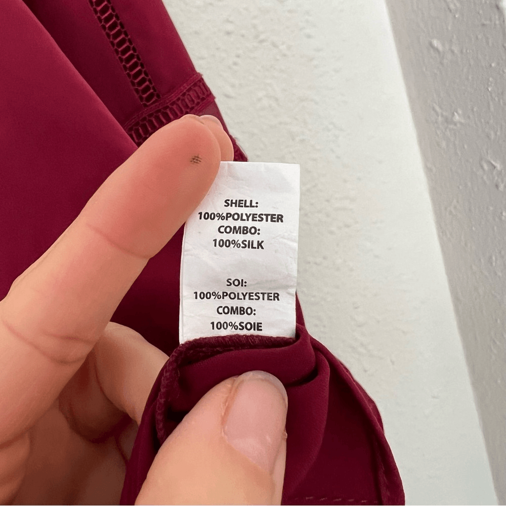 Ramy Brook Thea Off the Shoulder Long Sleeve Chiffon Blouse Top in Burgundy XS