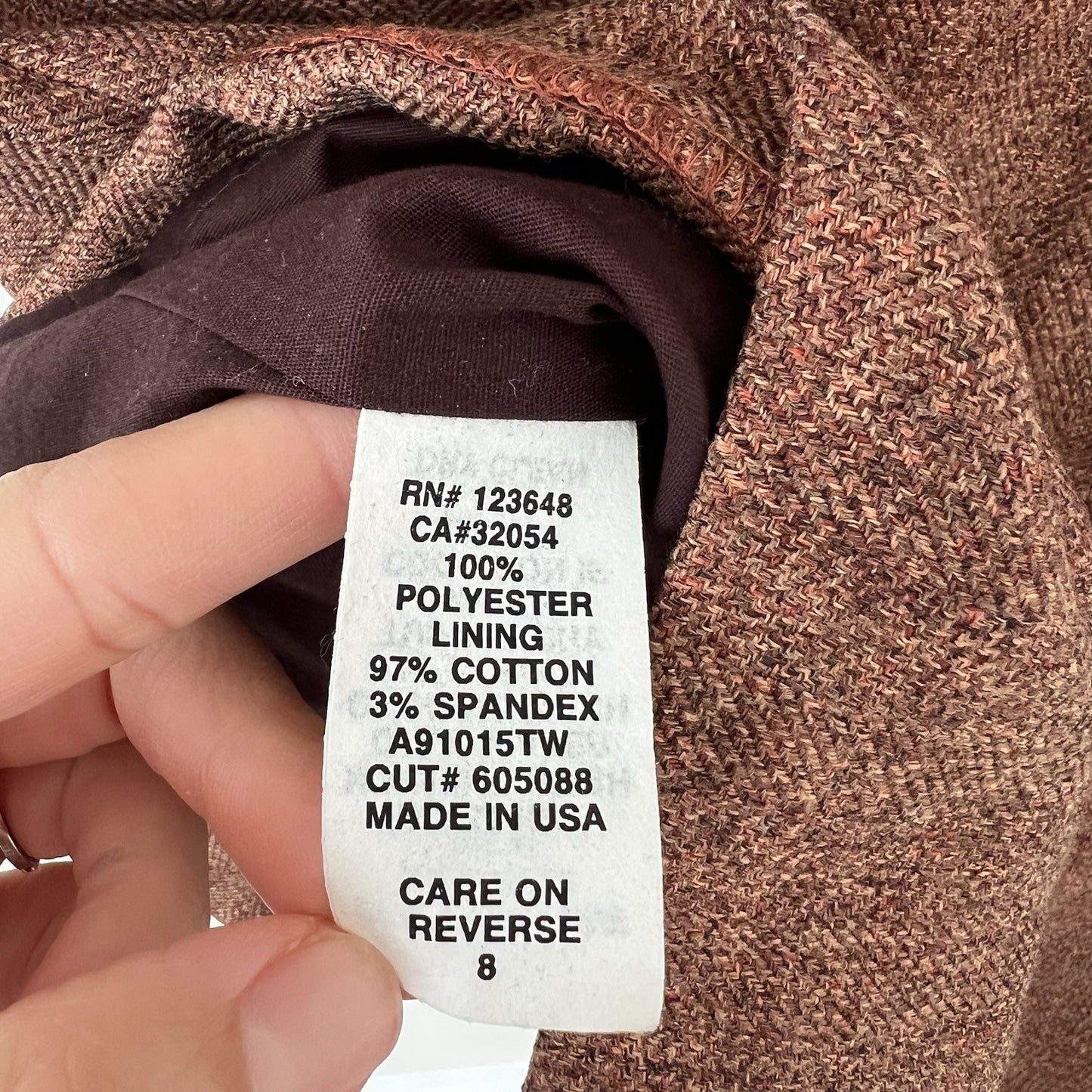 Anthropologie Molly New York Verite Tweed Sheath Mini Dress NEW Sz 8 Rust Brown