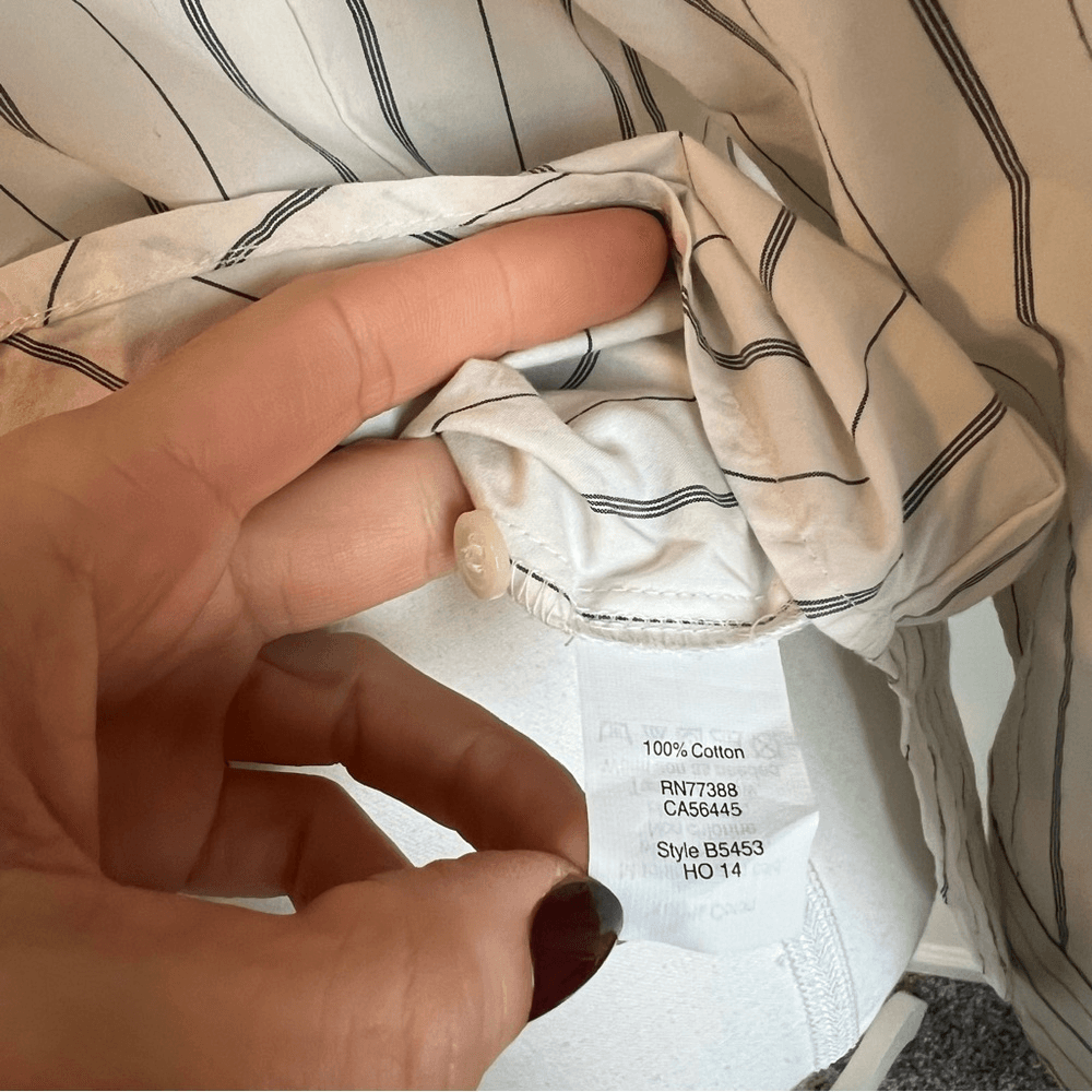 Madewell Striped The Perfect Tunic Shirt Size Small Long Sleeve