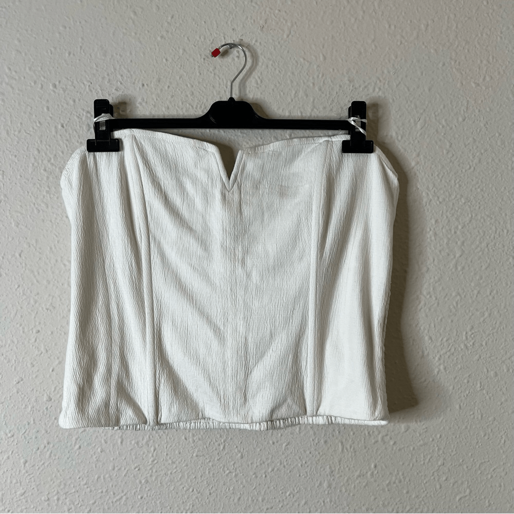Anthropologie Porridge Tube Top in Ivory NEW Size XL
