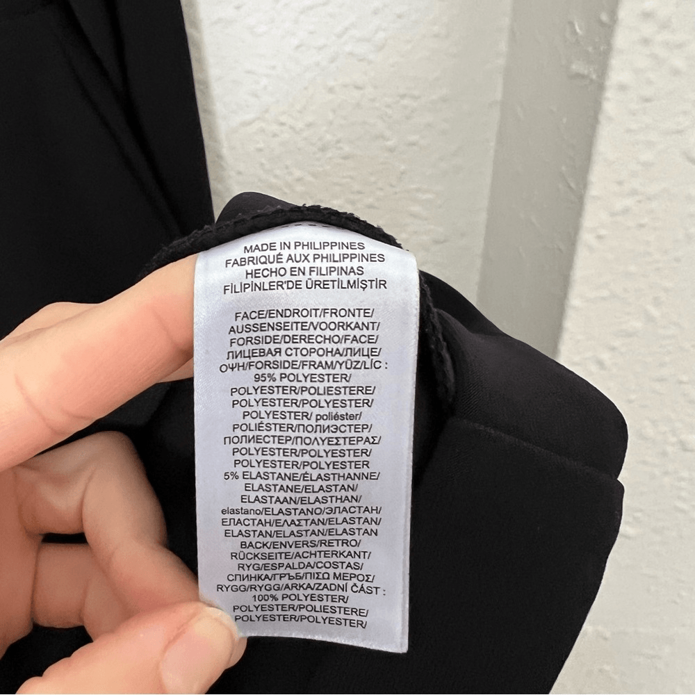 Lauren Ralph Lauren Alexie Long Sleeve Sheath Dress Size 14 Black and Gray