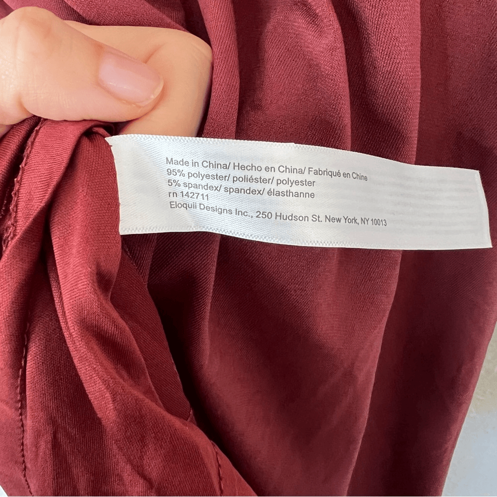 Eloquii Asymmetrical Long Sleeve Midi Dress NEW Plus Size 18