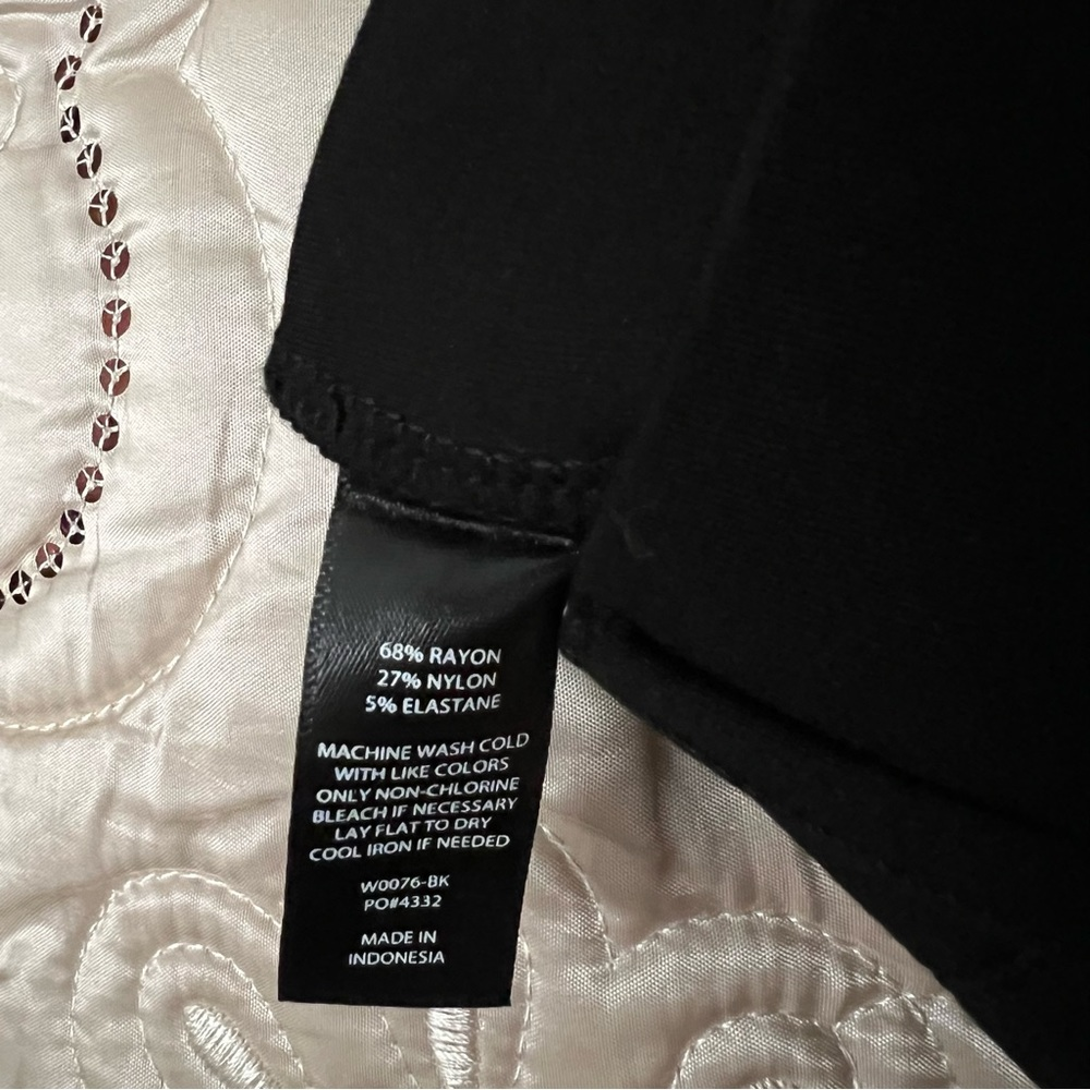 Betabrand Black Straight Leg Classic Dress Pant Yoga Pants Size L Petites