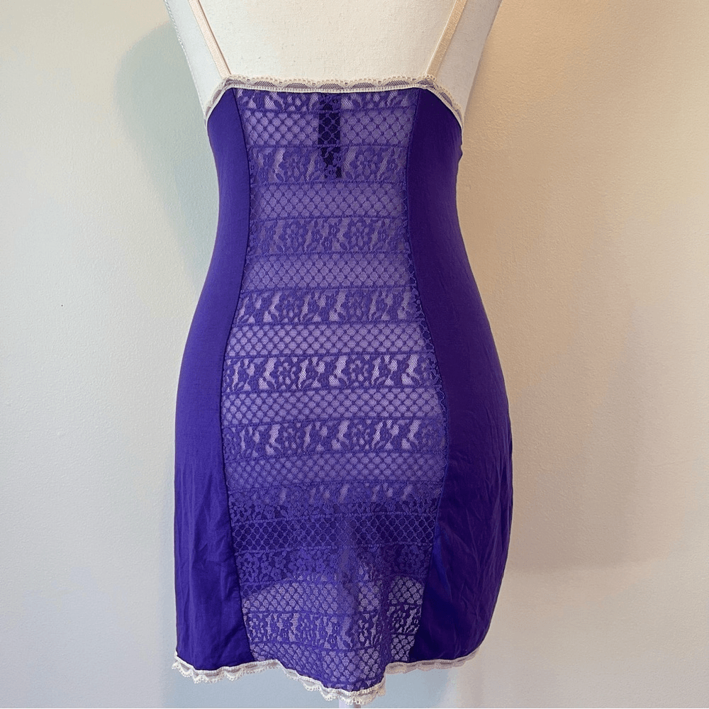 Victoria’s Secret Lace Slip Dress in Purple Size Medium