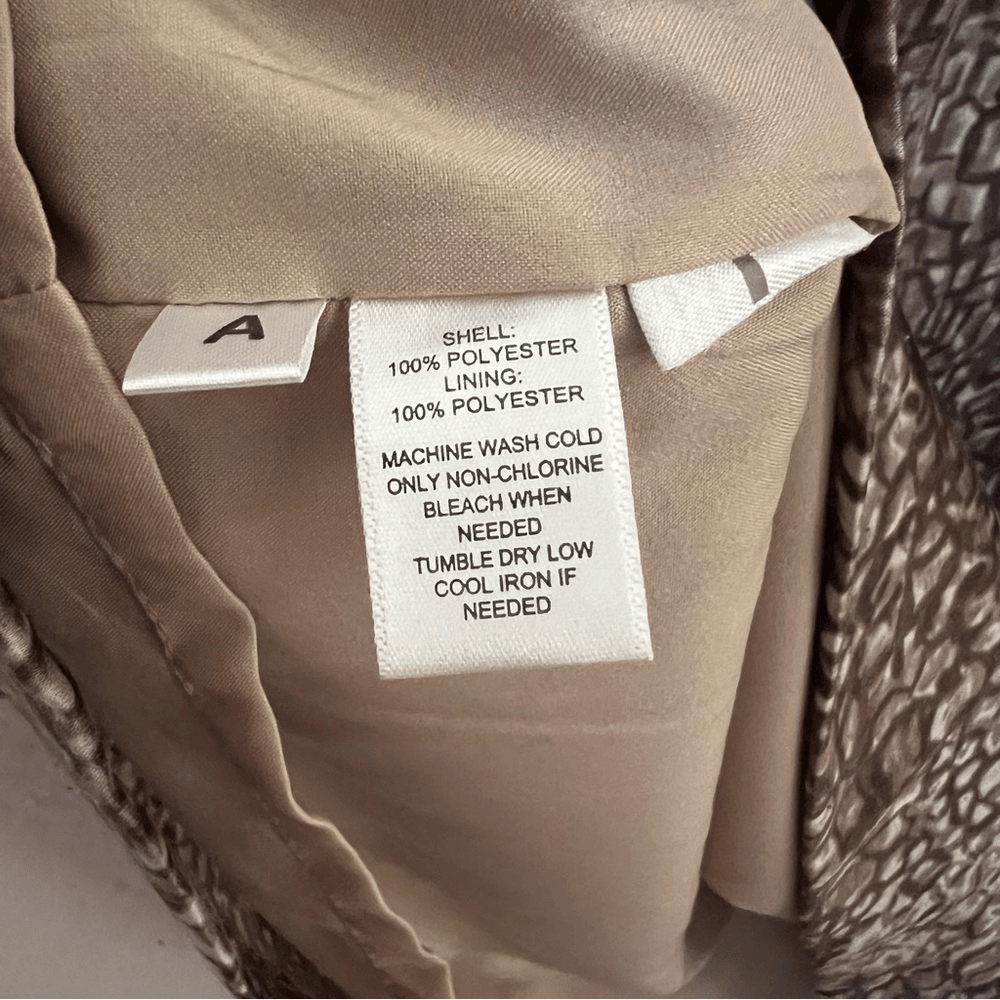 Ann Taylor LOFT Sleeveless Ruffle Printed Sheath Dress Size 14