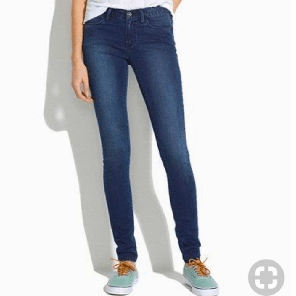 MADEWELL Dark-Wash Blue 10" High-Rise Waist Skinny Leg Jeans Size 26