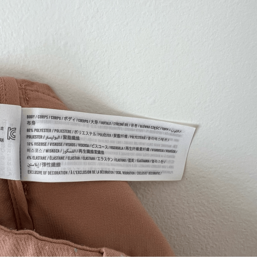 Abercrombie & Fitch Sloan Trousers Wide Leg Pants in Tan Size 27/4S