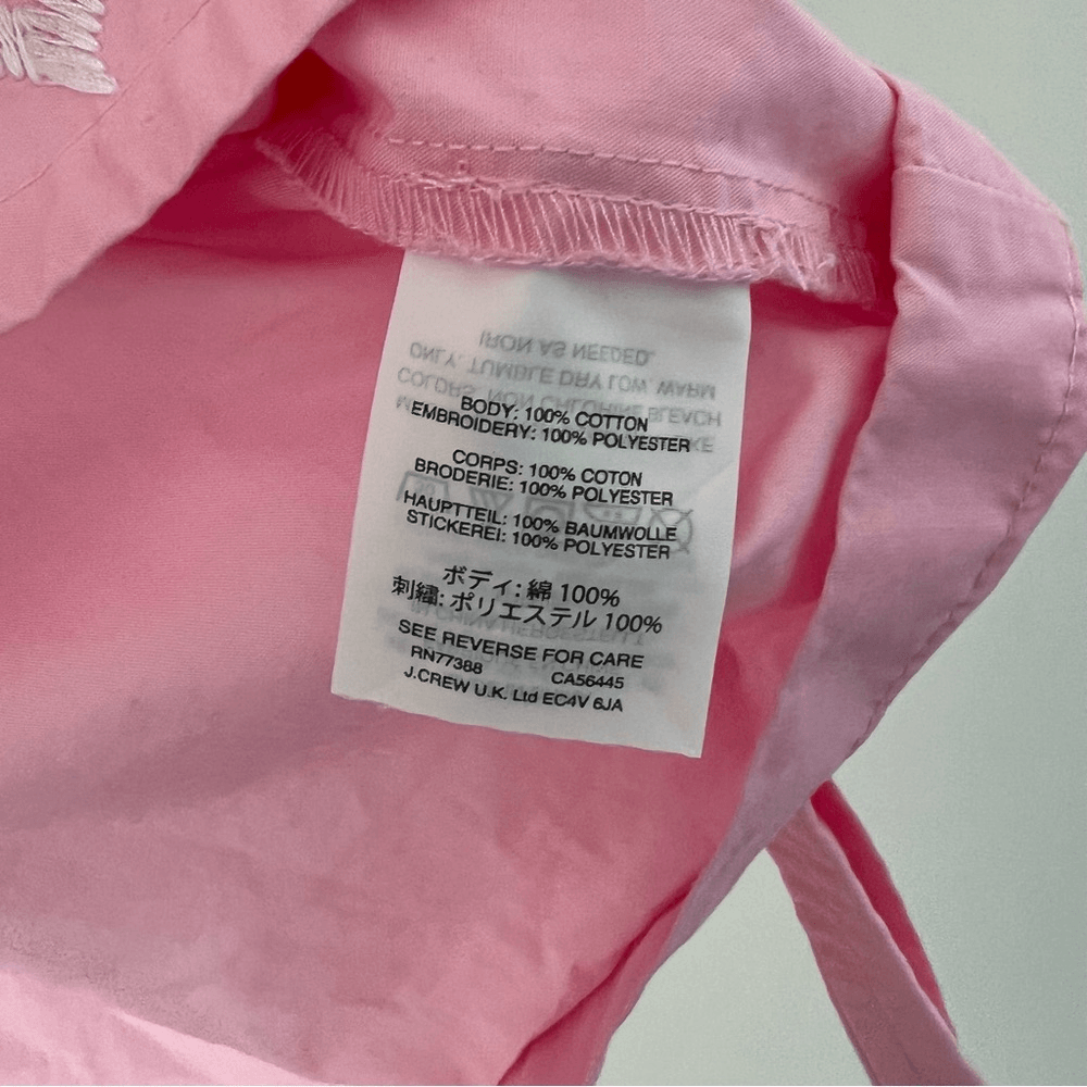 Madewell Embroidered Wrap Blouse Top Size XS in Pink