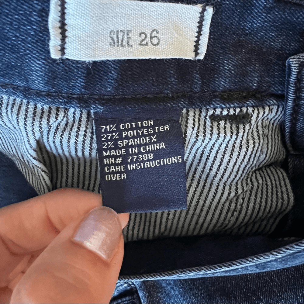 MADEWELL Dark-Wash Blue 10" High-Rise Waist Skinny Leg Jeans Size 26