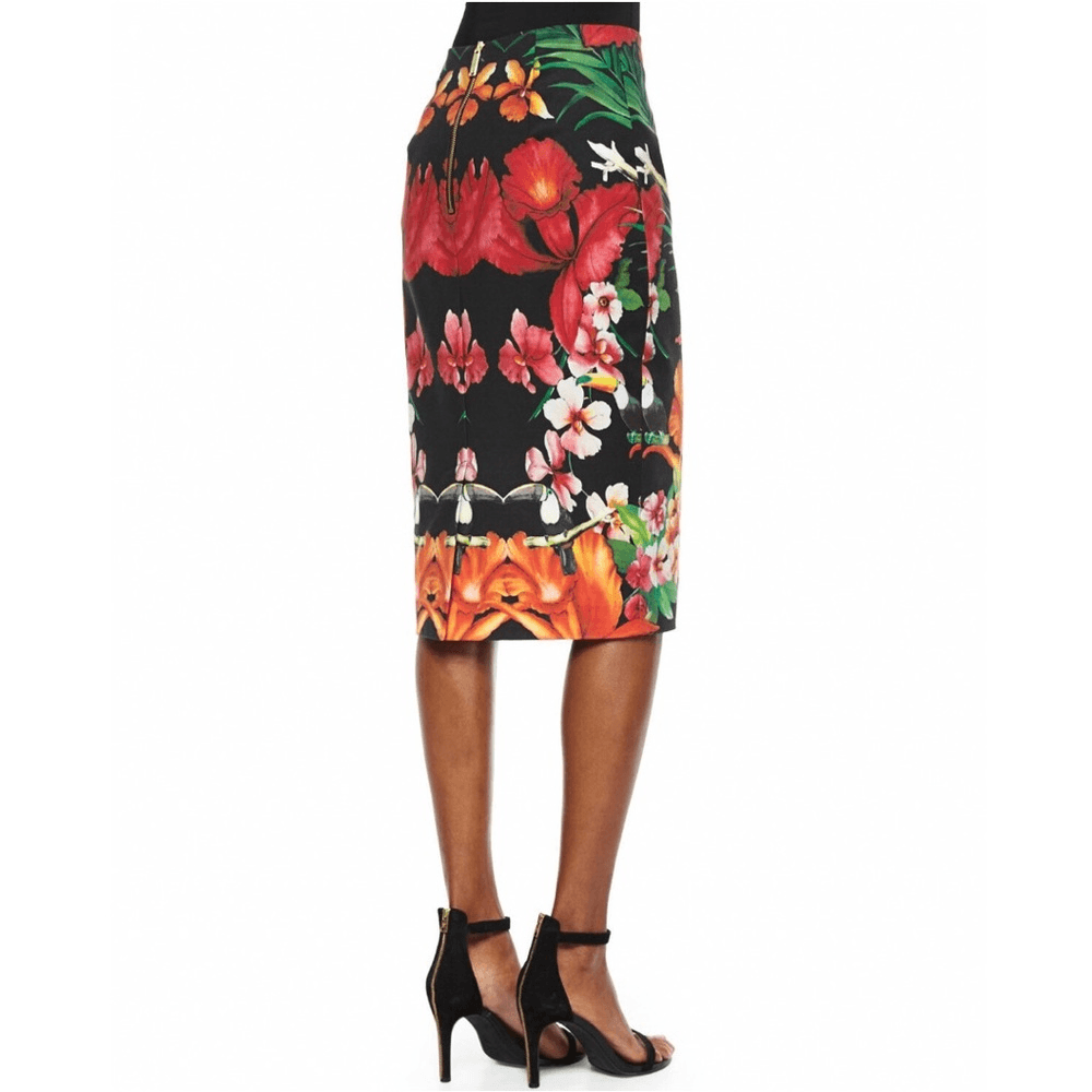 Ted Baker Tropical Toucan Pencil Skirt Size 1