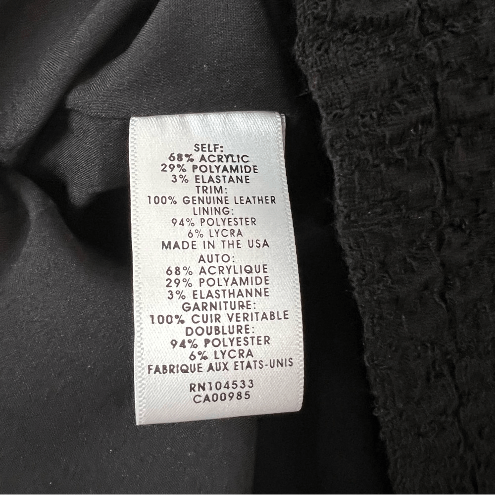 Nanette Lepore Textured Black Pencil Mini Skirt NEW Size 0