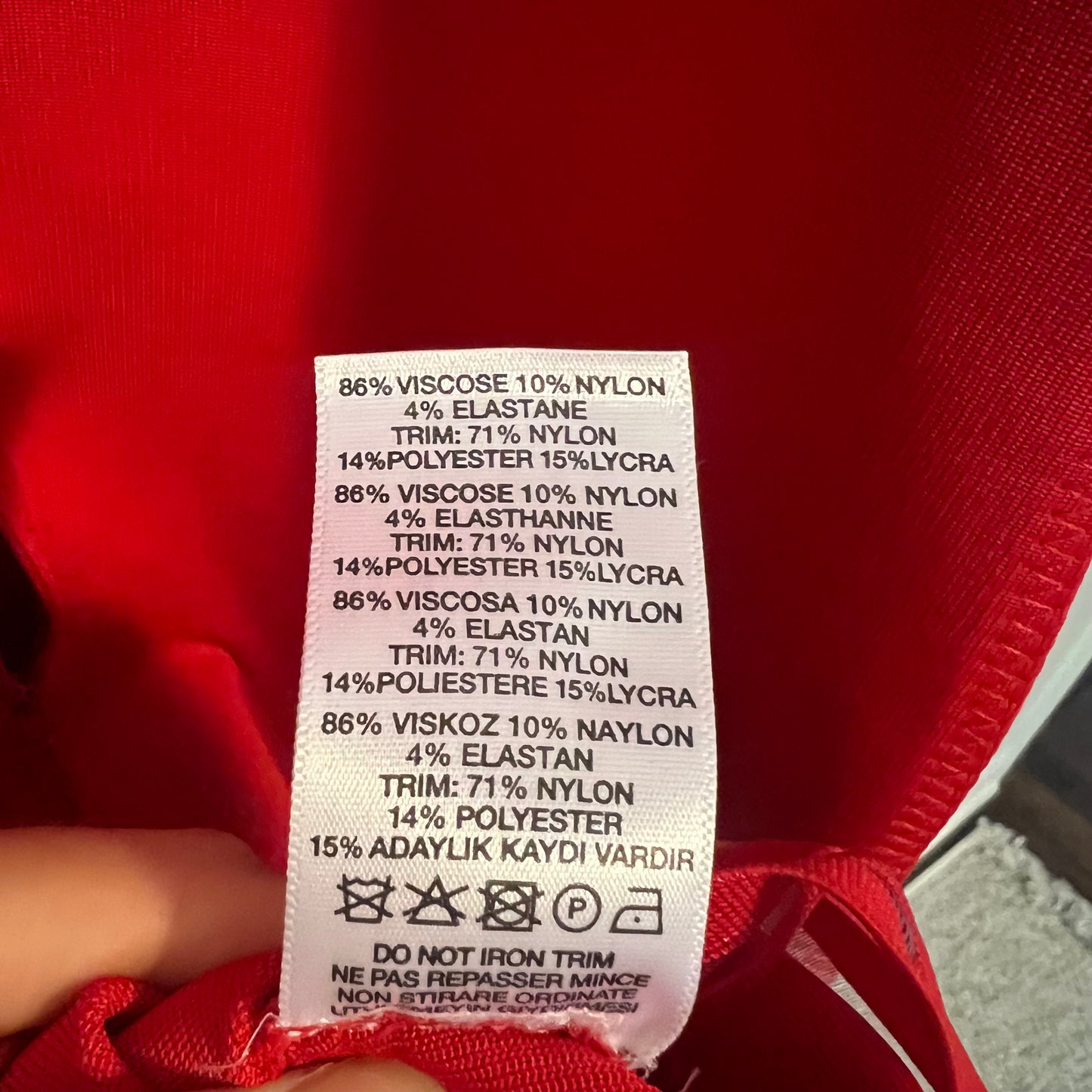 Christopher Kane Red Cutout Bandage Bodycon Midi Dress US 6 ( UK 10 / EU 38)