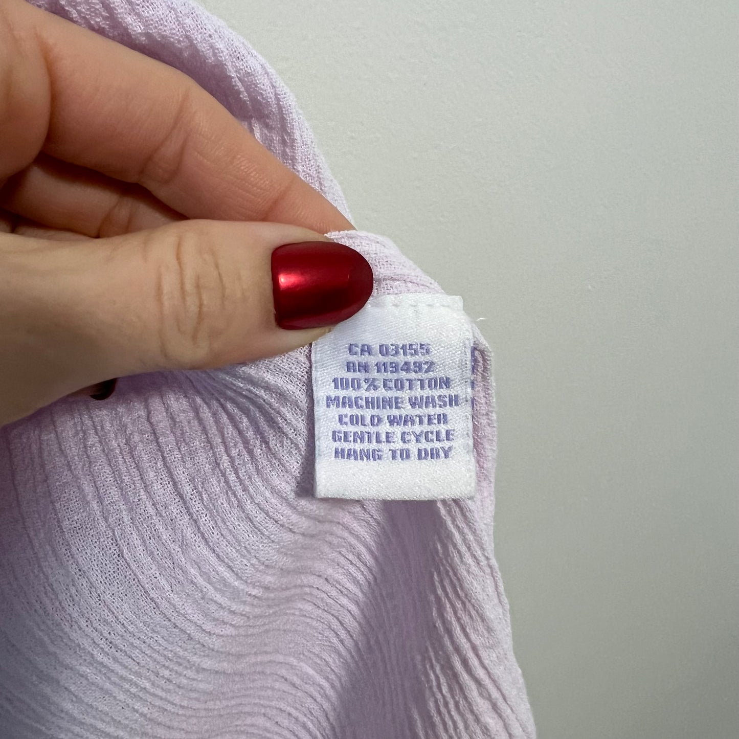 April Cornell Panama Dress In Lavender Sugar Large NEW Purple Cotton Crochet