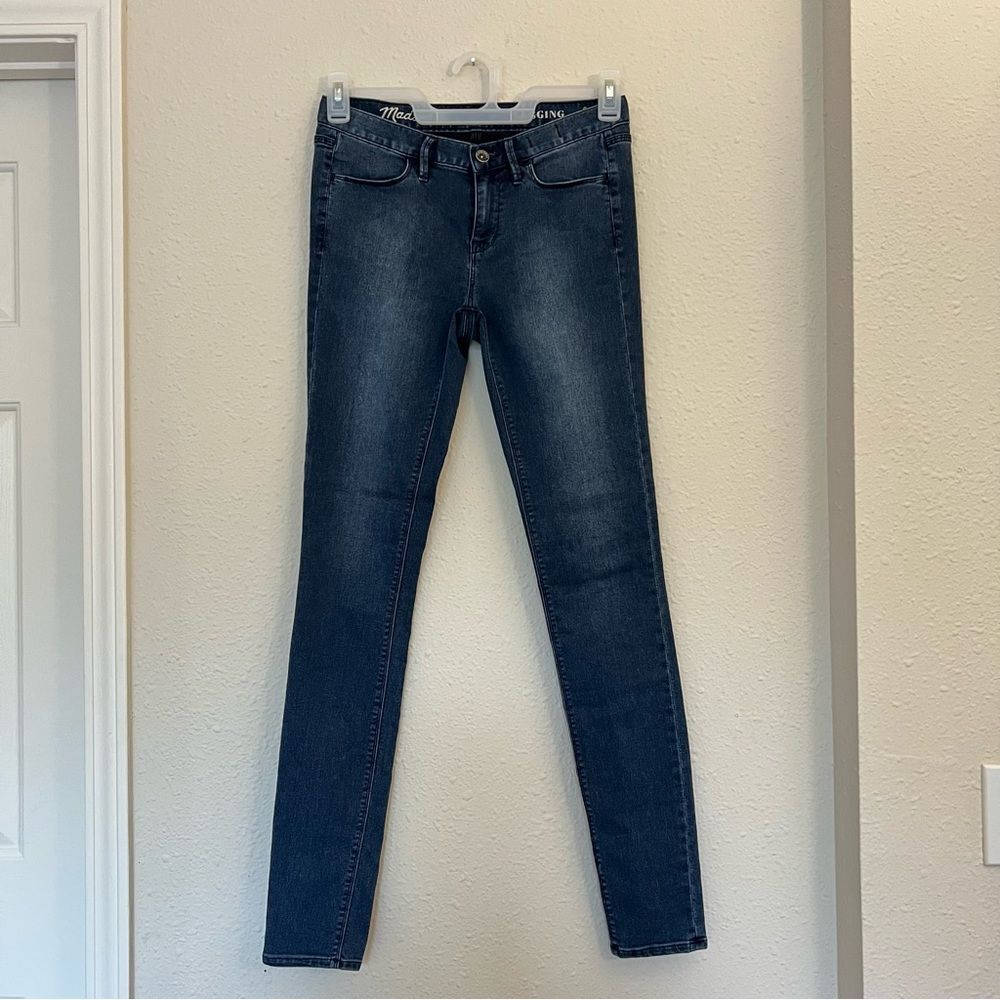 MADEWELL Dark-Wash Blue 10" High-Rise Waist Skinny Leg Jeans Size 27