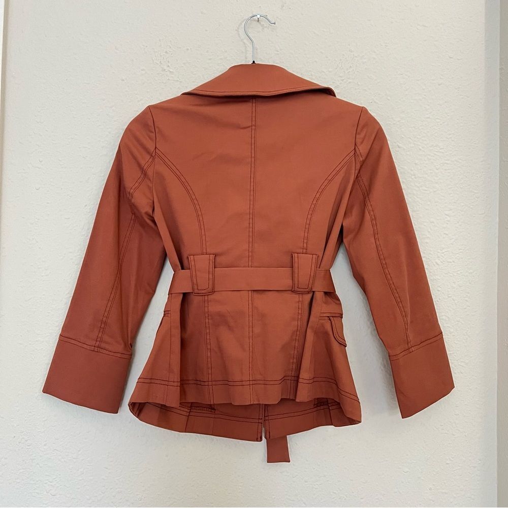 Cropped Trench Coat Jacket