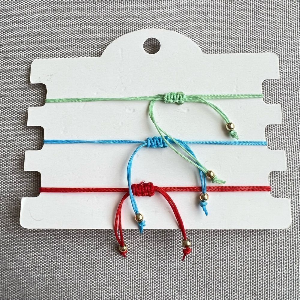 Evil Eye Lucky Macramé Protection Good Luck Bracelet NEW Set of 3