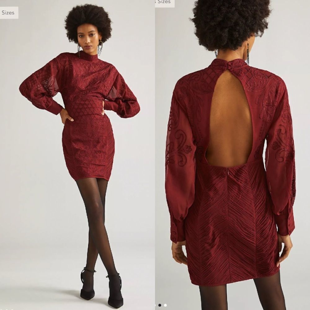 Anthropologie | Not So Serious by Pallavi Mohan Lace Mini Dress Plus Size 16W