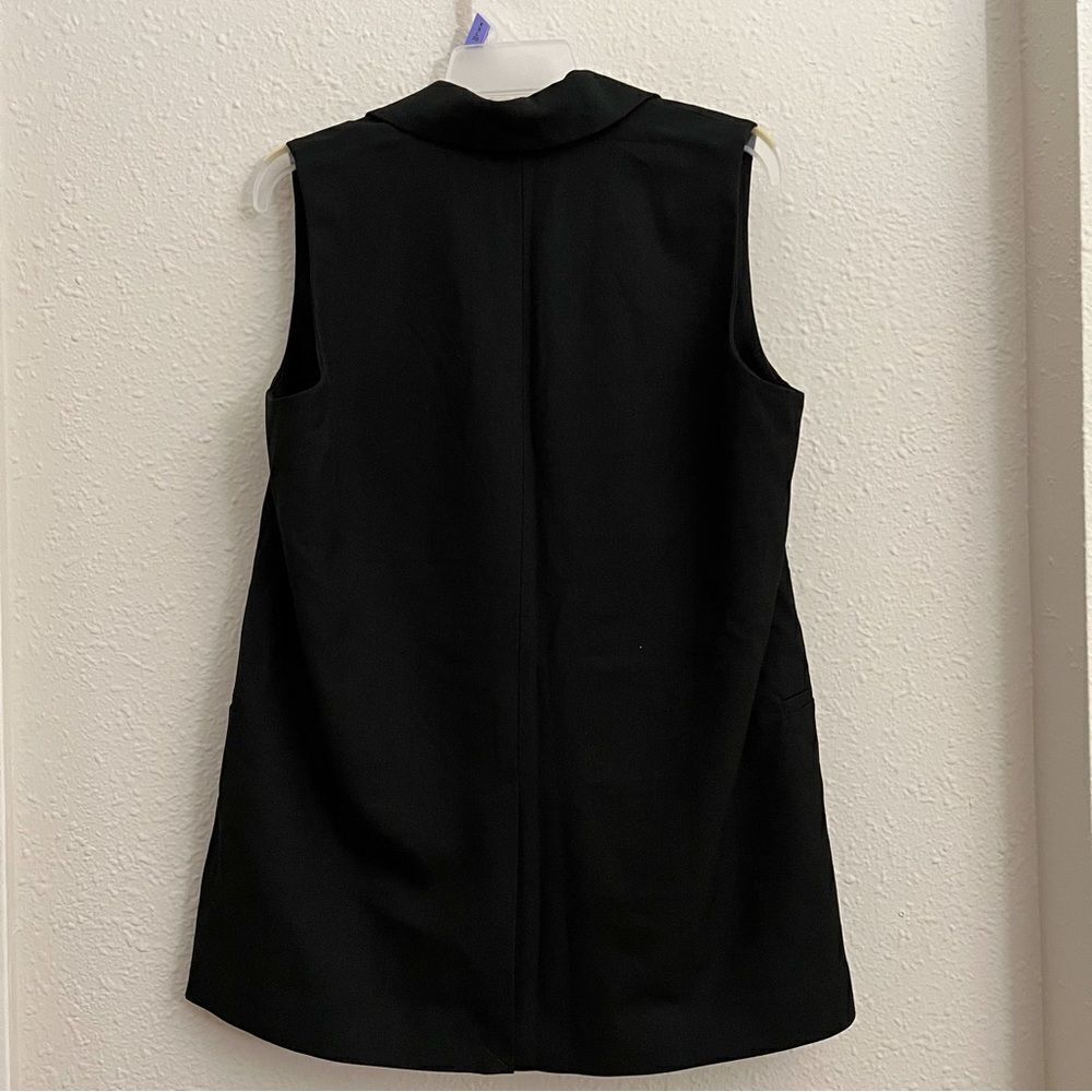 Anthropologie Hutch Longline Vest in Black NWT Size Medium