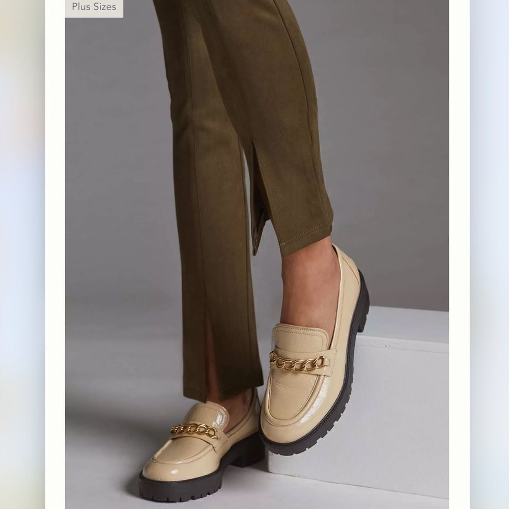 Anthropologie | Avec Les Filles Slit-Front Sueded Leggings Size XS