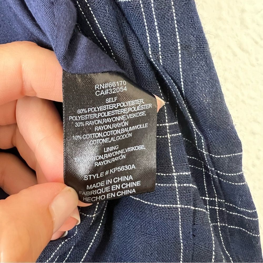Anthropologie Greylin Misla Cotton Blend Wrap Plaid Romper Size Small
