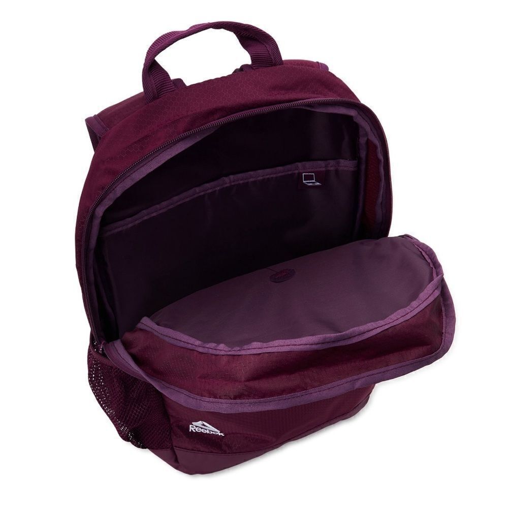 Reebok Isla 17.5” Laptop Backpack in Dark Purple NEW