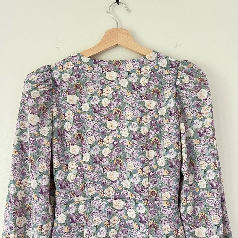 ASTR The Label Floral Mini Dress Long Sleeve