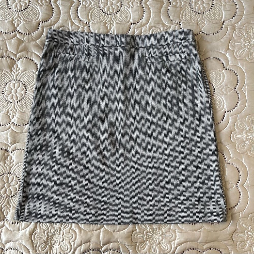 Talbots Herringbone Pencil Skirt