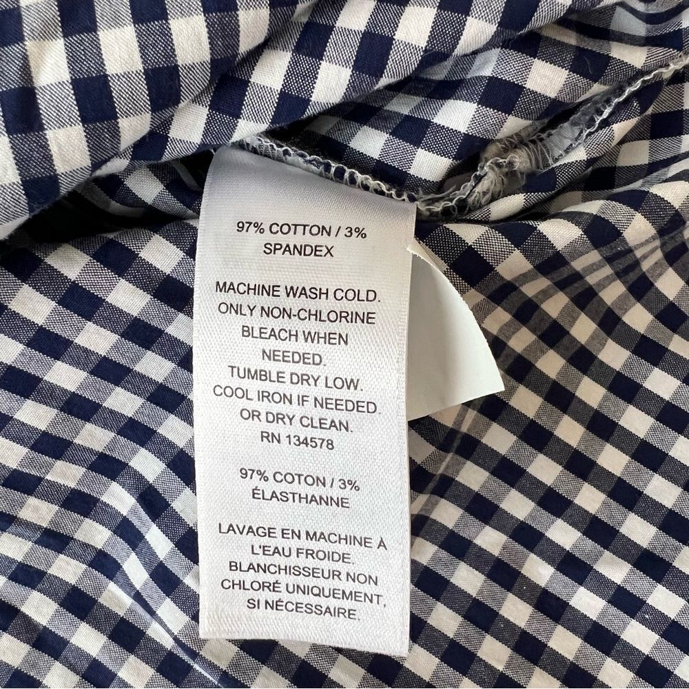 Vineyard Vines Gingham Chilmark Classic Button Down Shirt NEW Size 6